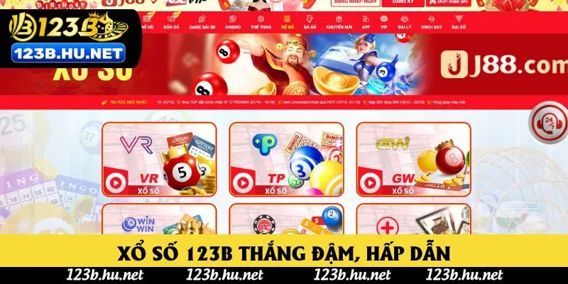 Xổ số 123B thắng đậm, hấp dẫn Xổ số 123B thắng đậm, hấp dẫn