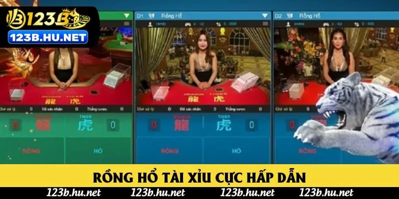 Rồng hổ tài xỉu cực hấp dẫn