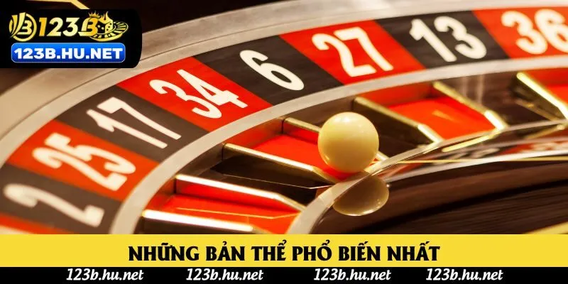 Những bản thể phổ biến nhất